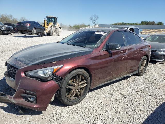 JN1BV7AP1FM334265 - 2015 INFINITI Q50 BASE MAROON photo 1