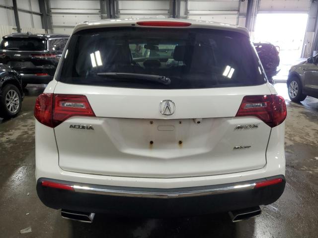 2HNYD2H62CH538544 - 2012 ACURA MDX ADVANCE WHITE photo 6