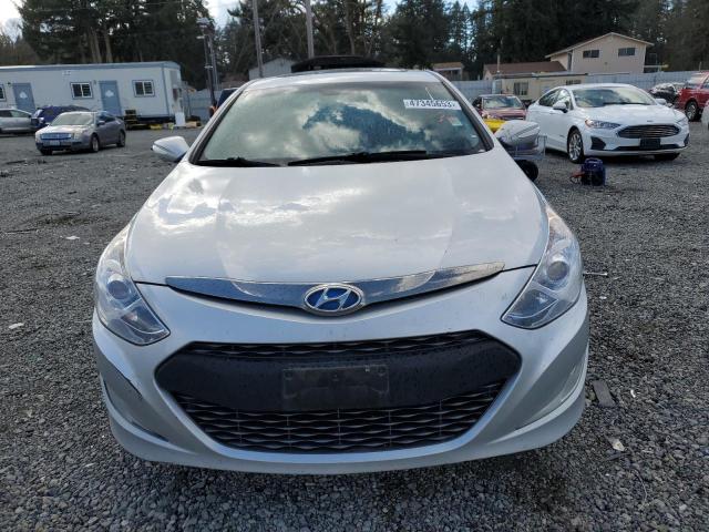 KMHEC4A4XEA108449 - 2014 HYUNDAI SONATA HYBRID SILVER photo 5