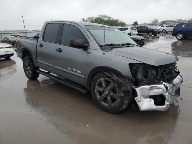 1N6BA0ED3FN501250 - 2015 NISSAN TITAN S GRAY photo 4