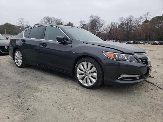 JH4KC2F96GC000285 - 2016 ACURA RLX SPORT HYBRID ADVANCE GRAY photo 4