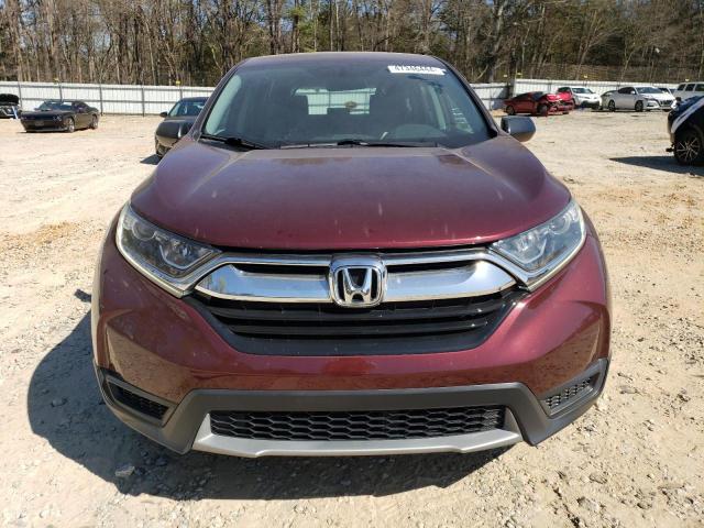 2HKRW5H34KH401350 - 2019 HONDA CR-V LX MAROON photo 5