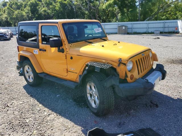 1C4GJWBG2DL543766 - 2013 JEEP WRANGLER SAHARA YELLOW photo 4