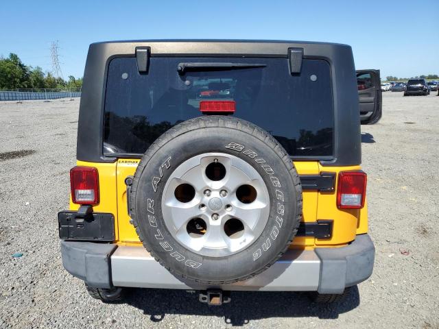 1C4GJWBG2DL543766 - 2013 JEEP WRANGLER SAHARA YELLOW photo 6