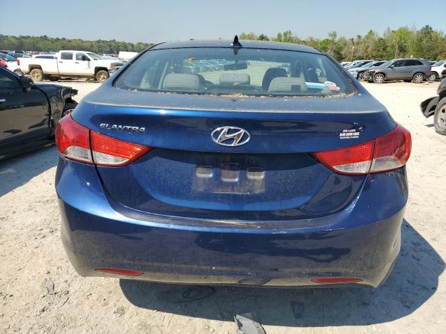 KMHDH4AE6DU790782 - 2013 HYUNDAI ELANTRA GLS BLUE photo 6