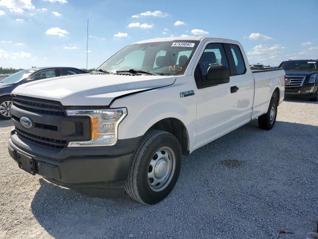 1FTEX1C57KKC42452 - 2019 FORD F150 SUPER CAB WHITE photo 1