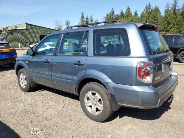 2HKYF18166H562579 - 2006 HONDA PILOT LX BLUE photo 2