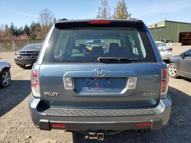 2HKYF18166H562579 - 2006 HONDA PILOT LX BLUE photo 6