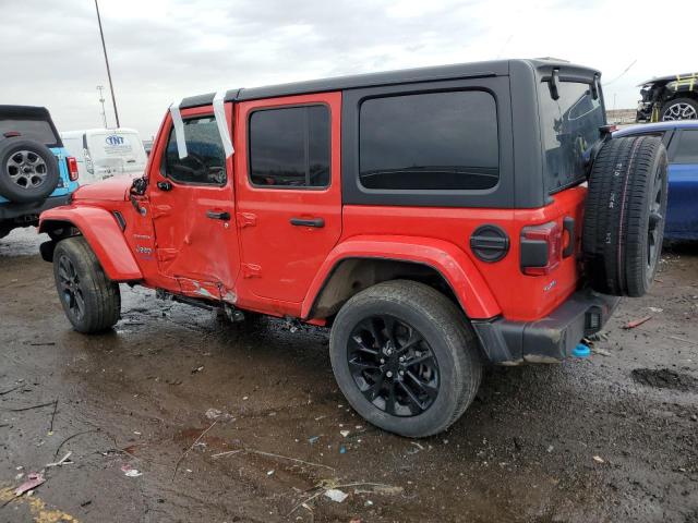 1C4JJXP65NW216189 - 2022 JEEP WRANGLER U SAHARA 4XE RED photo 2