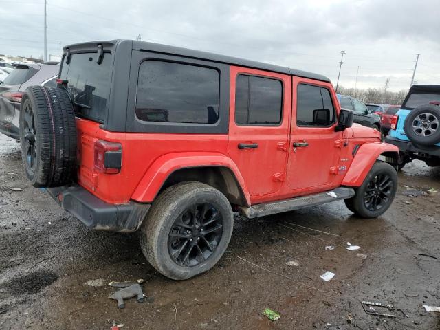 1C4JJXP65NW216189 - 2022 JEEP WRANGLER U SAHARA 4XE RED photo 3