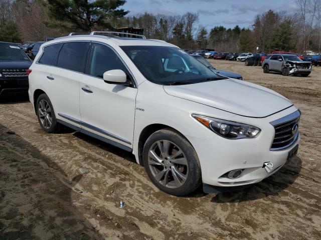 5N1CL0MM2EC517674 - 2014 INFINITI QX60 HYBRID WHITE photo 4