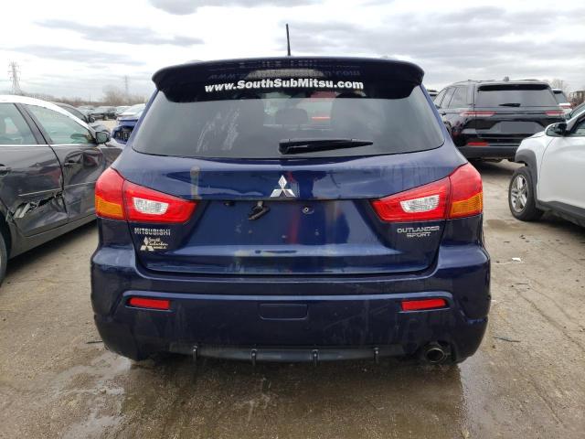 JA4AR4AU8CZ005394 - 2012 MITSUBISHI OUTLANDER SE BLUE photo 6