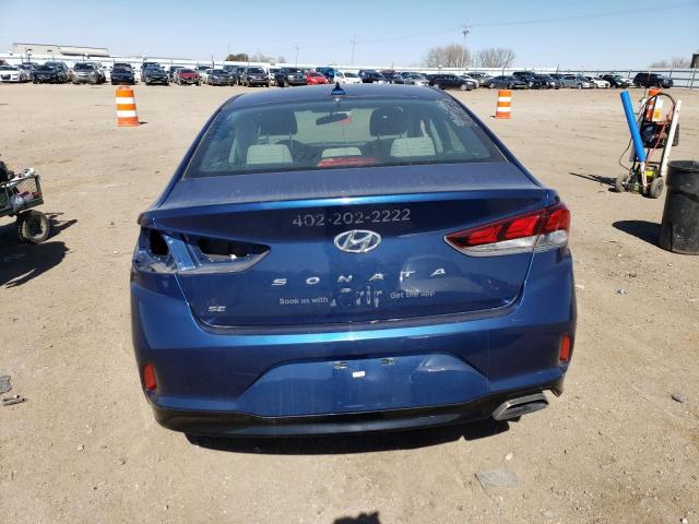 5NPE24AF2KH741797 - 2019 HYUNDAI SONATA SE BLUE photo 6