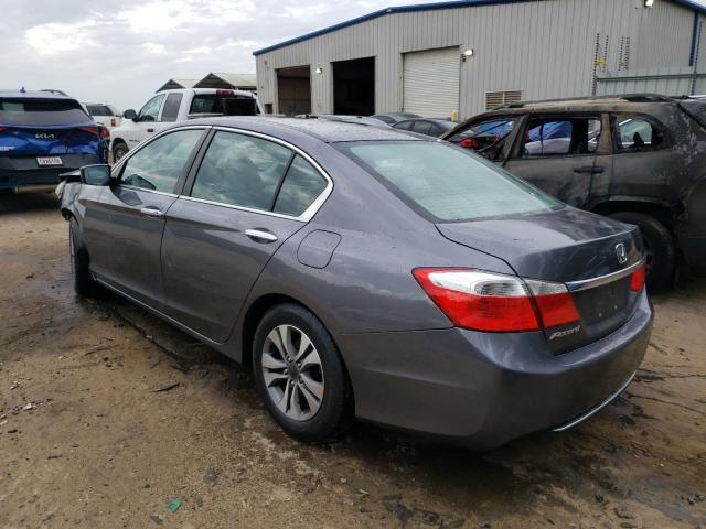 1HGCR2F38EA114850 - 2014 HONDA ACCORD LX GRAY photo 2