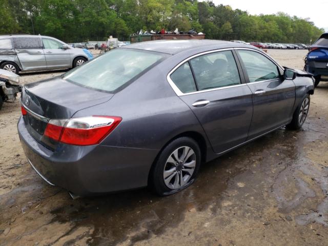 1HGCR2F38EA114850 - 2014 HONDA ACCORD LX GRAY photo 3