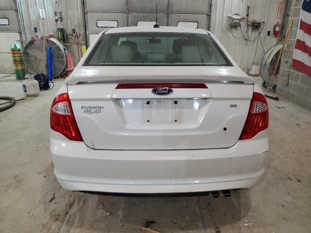 3FAHP0HA3CR196831 - 2012 FORD FUSION SE WHITE photo 6