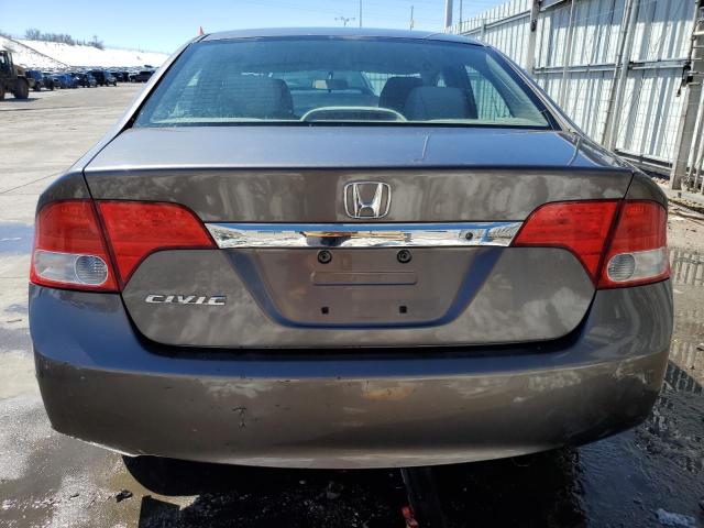 19XFA16539E033806 - 2009 HONDA CIVIC LX BROWN photo 6