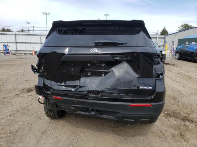 1FM5K8AB9NGB77560 - 2022 FORD EXPLORER POLICE INTERCEPTOR BLACK photo 6