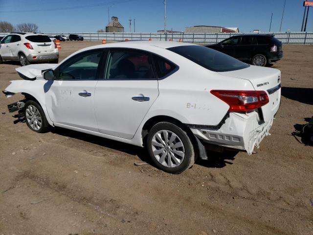 3N1AB7AP1KY314514 - 2019 NISSAN SENTRA S WHITE photo 2