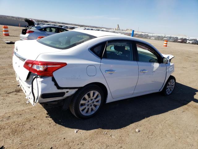 3N1AB7AP1KY314514 - 2019 NISSAN SENTRA S WHITE photo 3