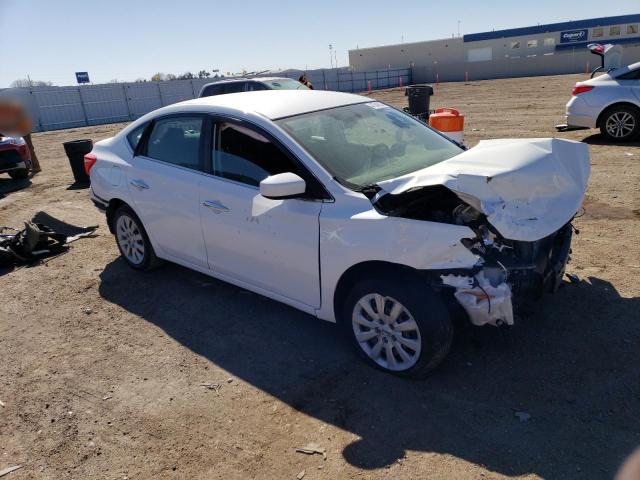 3N1AB7AP1KY314514 - 2019 NISSAN SENTRA S WHITE photo 4