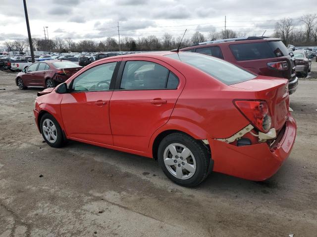 1G1JA5SH3E4226592 - 2014 CHEVROLET SONIC LS RED photo 2