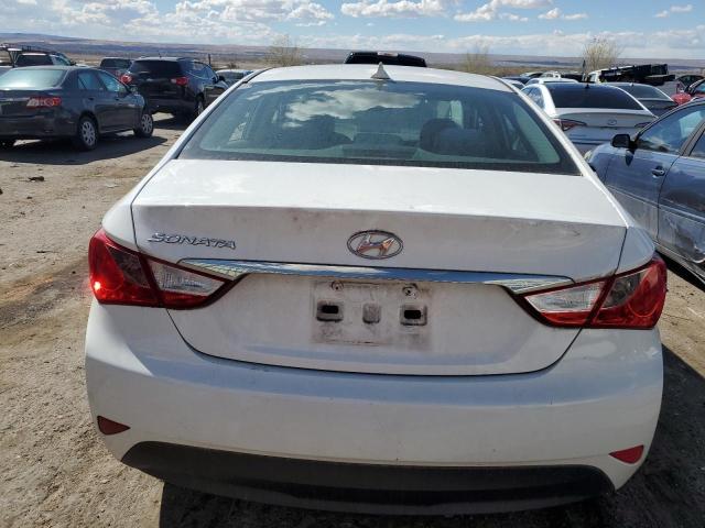 5NPEB4AC7EH914658 - 2014 HYUNDAI SONATA GLS WHITE photo 6