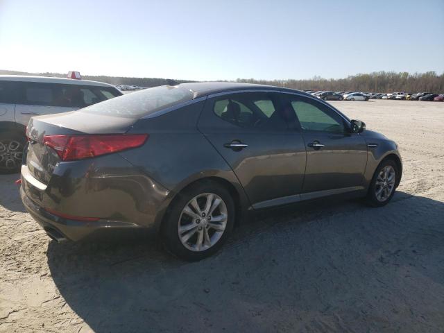 5XXGN4A78CG071825 - 2012 KIA OPTIMA EX GRAY photo 3