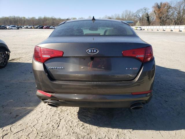 5XXGN4A78CG071825 - 2012 KIA OPTIMA EX GRAY photo 6