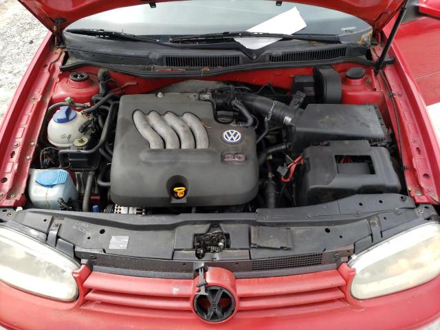 9BWGT61J614059439 - 2001 VOLKSWAGEN GOLF GLS RED photo 11