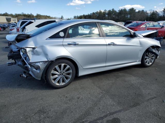 5NPEC4AB0EH883614 - 2014 HYUNDAI SONATA SE SILVER photo 3