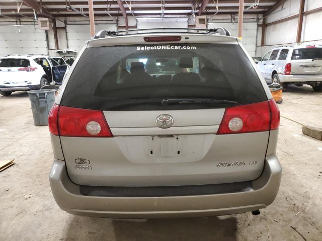 5TDZK23C08S198249 - 2008 TOYOTA SIENNA CE SILVER photo 6