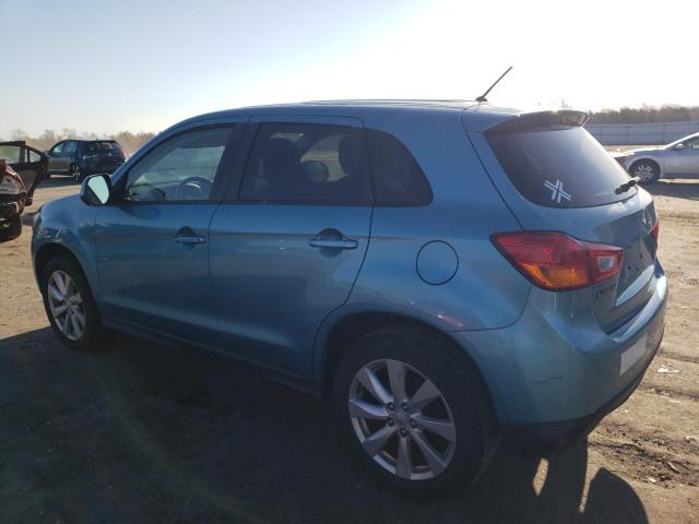 4A4AP3AU0EE016446 - 2014 MITSUBISHI OUTLANDER ES BLUE photo 2