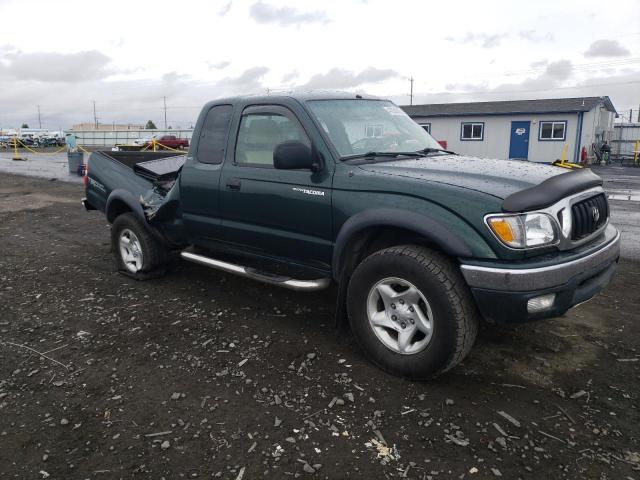 5TEWN72N74Z380425 - 2004 TOYOTA TACOMA XTRACAB GREEN photo 4