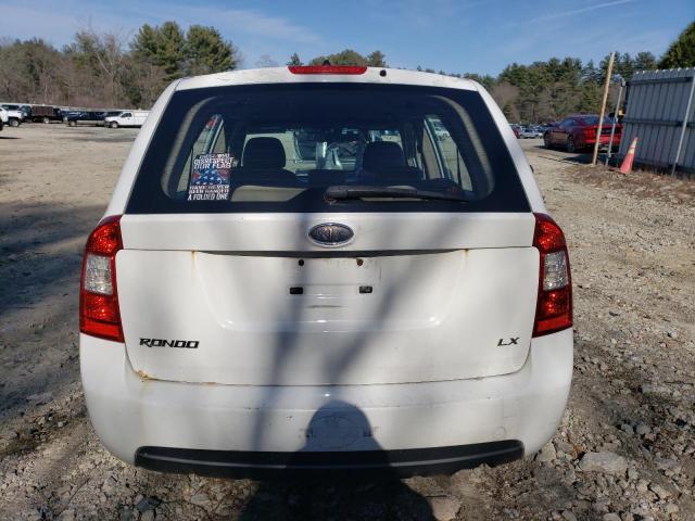 KNAFG525877080058 - 2007 KIA RONDO BASE WHITE photo 6