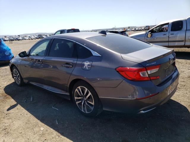 1HGCV3F58MA021733 - 2021 HONDA ACCORD HYBRID EXL GRAY photo 2