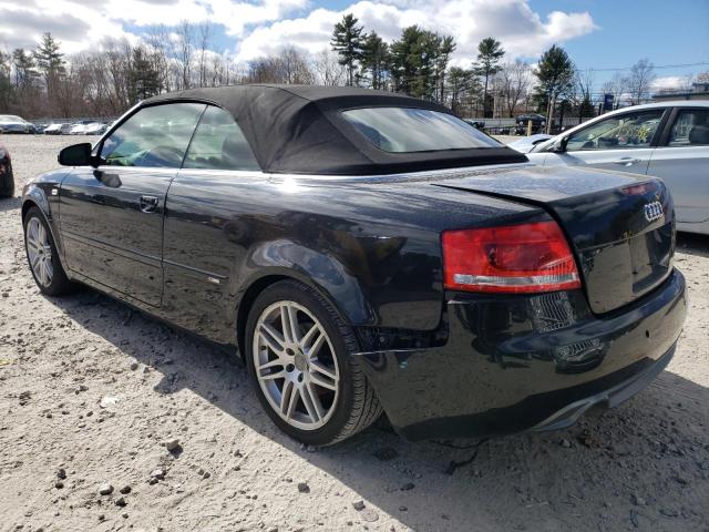 WAUDF48H59K008188 - 2009 AUDI A4 2.0T CABRIOLET QUATTRO BLACK photo 2