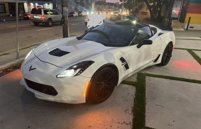 1G1YY2D77K5123985 - 2019 CHEVROLET CORVETTE GRAND SPORT 2LT WHITE photo 2