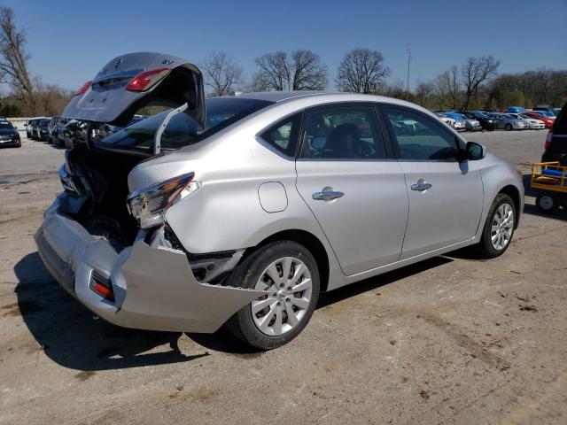 3N1AB7AP9HL641992 - 2017 NISSAN SENTRA S SILVER photo 3