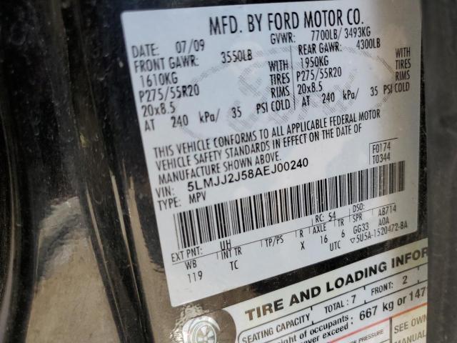 5LMJJ2J58AEJ00240 - 2010 LINCOLN NAVIGATOR 黑色 照片 13