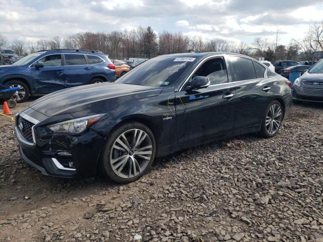 JN1AV7AR4JM540119 - 2018 INFINITI Q50 HYBRID LUXE BLACK photo 1