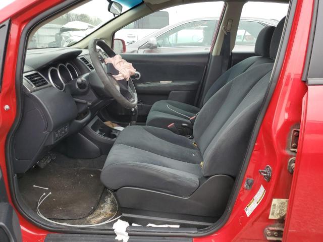 3N1BC1CPXAL400427 - 2010 NISSAN VERSA S RED photo 7