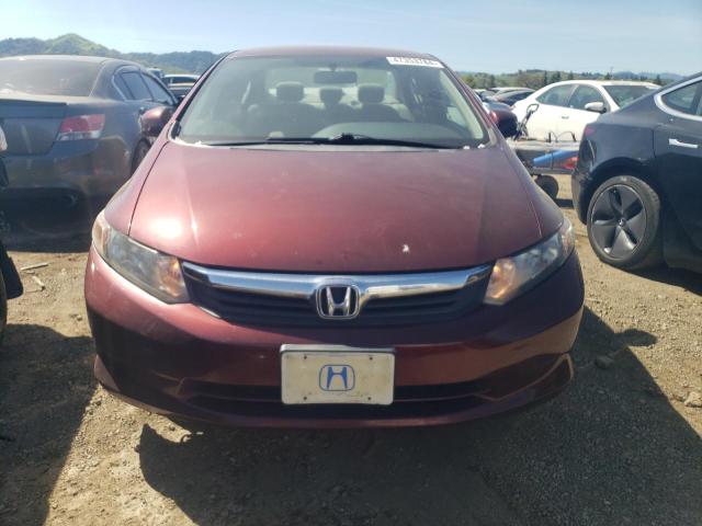 2HGFB2F50CH591354 - 2012 HONDA CIVIC LX BURGUNDY photo 5