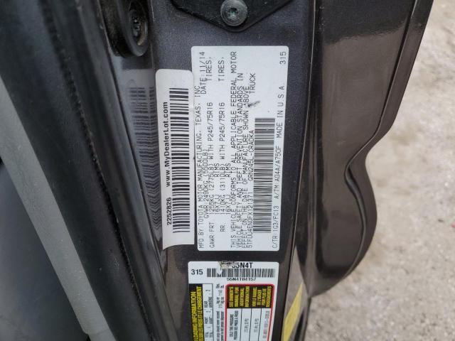 5TFUU4EN0FX121371 - 2015 TOYOTA TACOMA ACCESS CAB ნაცრისფერი ფოტო 12