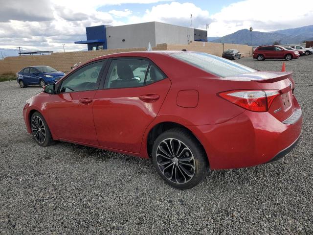 5YFBURHE3FP314581 - 2015 TOYOTA COROLLA L RED photo 2