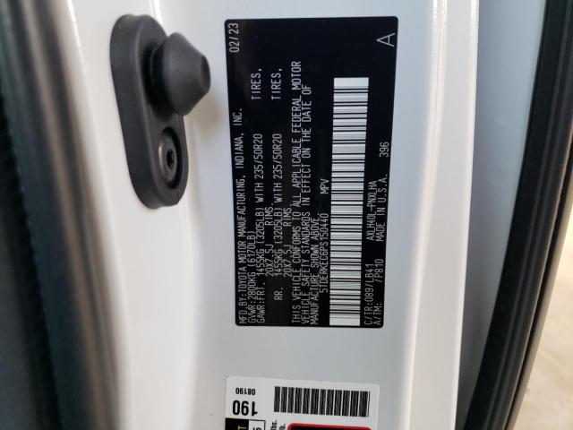 5TDERKEC6PS150440 - 2023 TOYOTA SIENNA LIMITED WHITE photo 13