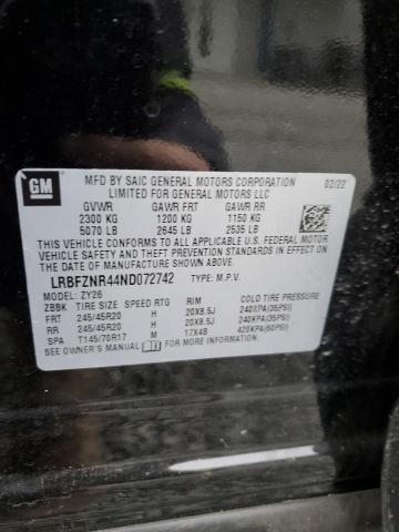 LRBFZNR44ND072742 - 2022 BUICK ENVISION ESSENCE Սև լուսանկար 13