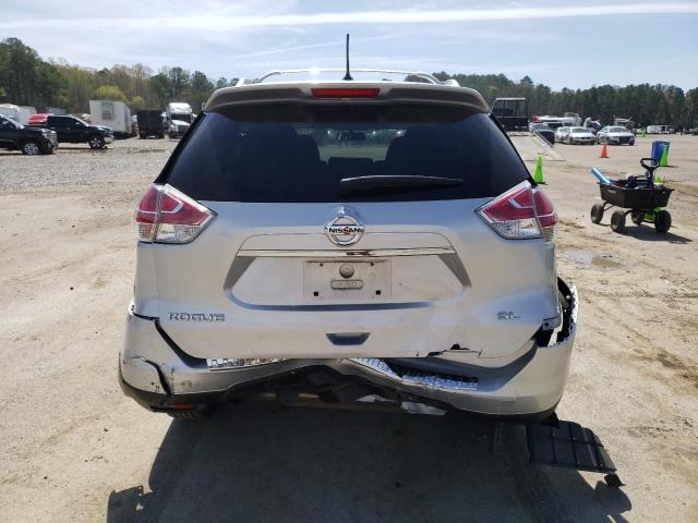 KNMAT2MT1GP715365 - 2016 NISSAN ROGUE S SILVER photo 6