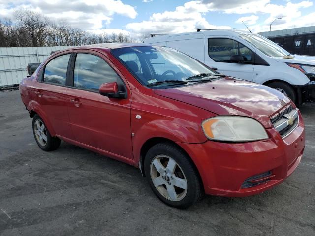 KL1TG56697B046708 - 2007 CHEVROLET AVEO LT RED photo 4