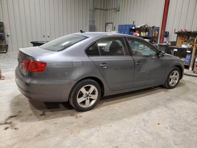 3VWLL7AJ9CM003921 - 2012 VOLKSWAGEN JETTA TDI GRAY photo 3